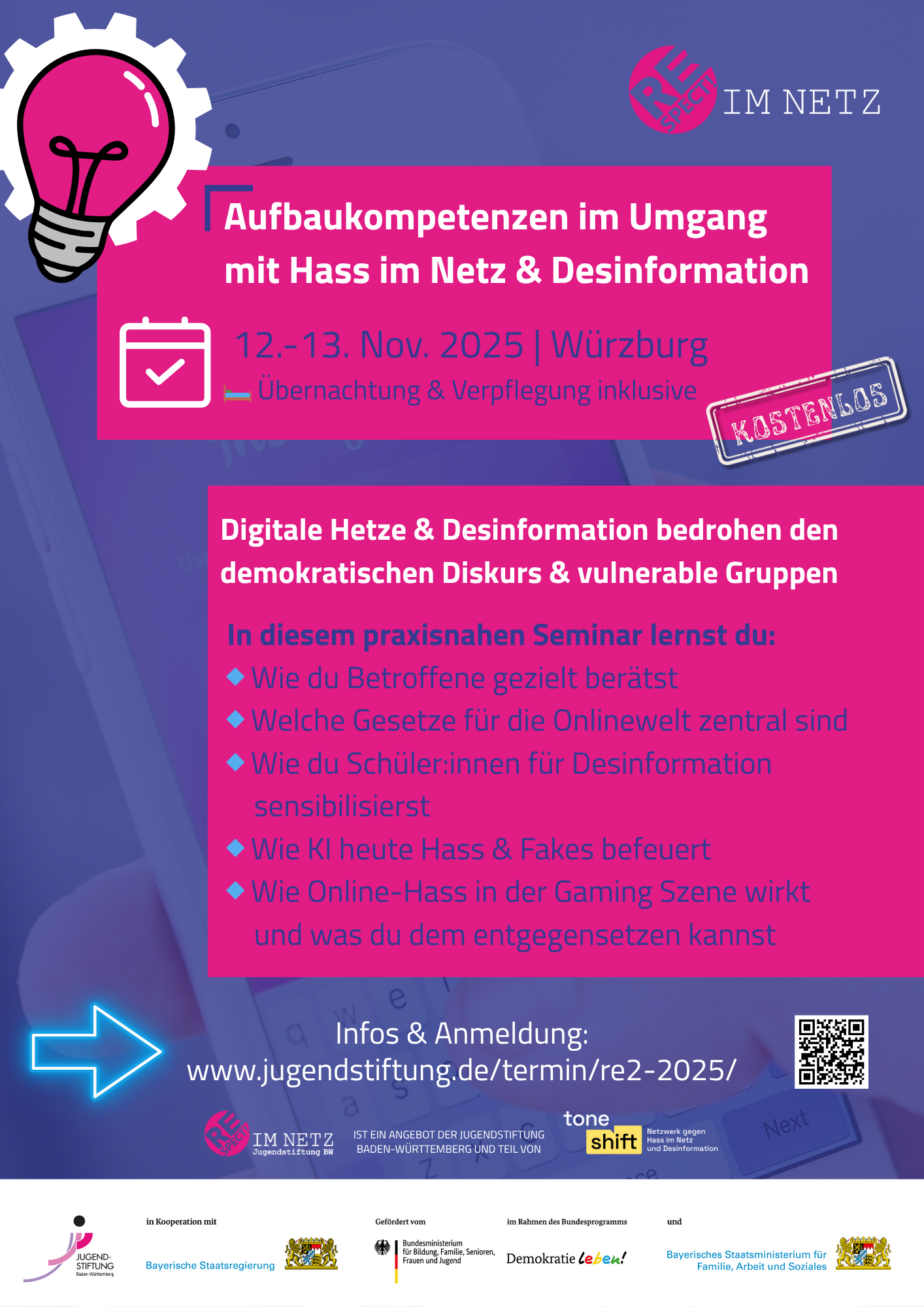 Aufbaukompetenzen im Umgang mit Hass im Netz & Desinformation