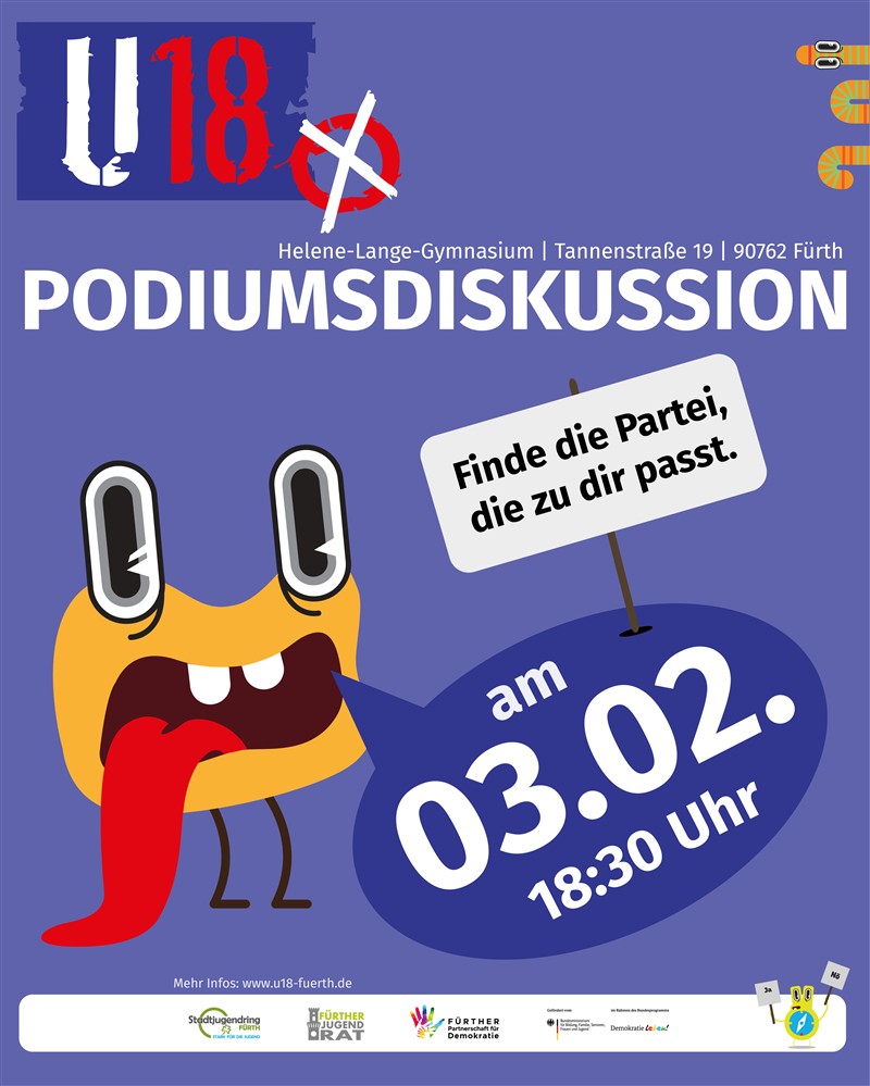 U18 – Podiumsdiskussion am 03.02.2026 am Helene-Lange Gymnasium
